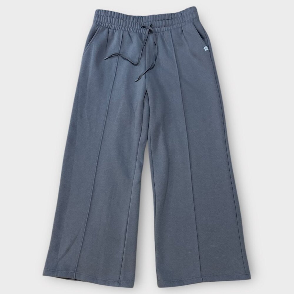 Blogilates Wide-Leg Travel Trouser High Rise Sweatpant Size L Steel Blue